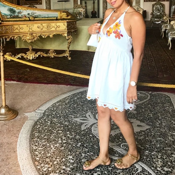 Free People Love and Flowers Dress in White - Picture 10 of 16